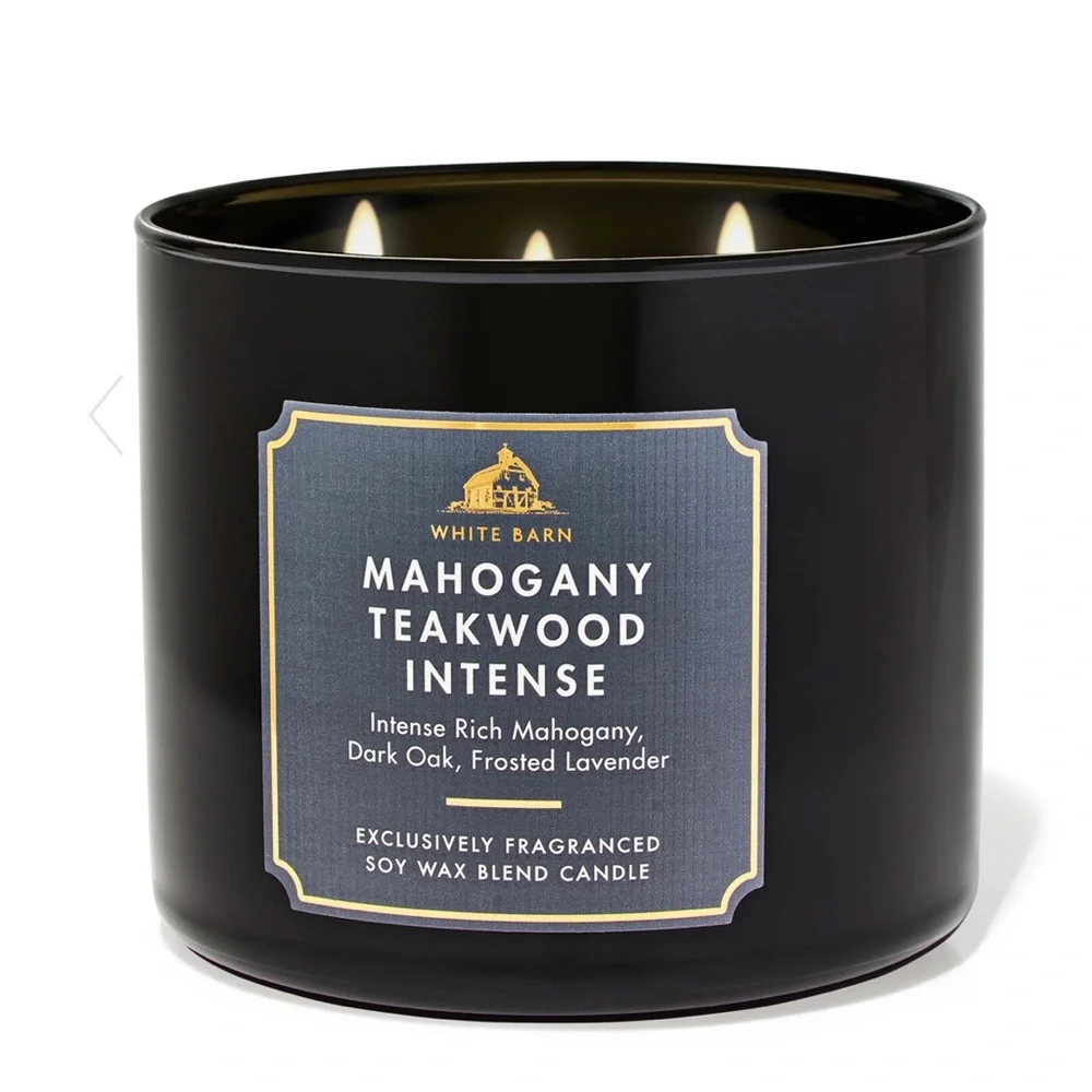 White Barn Mahogany Teakwood Intense 3-Wick Candle